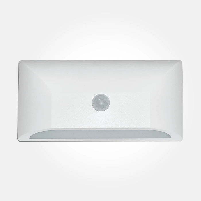 6W 4000k 340lm White Plastic Led Wall Light With 160 Degree Pir