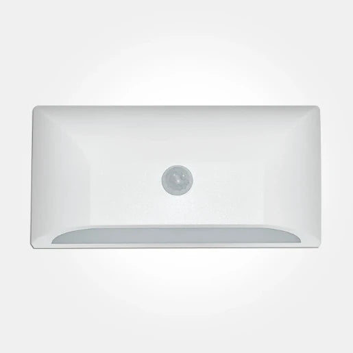 6W 4000k 340lm White Plastic Led Wall Light With 160 Degree Pir