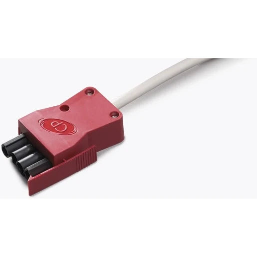 Vitesse 4 Pole 3m 3 Core Emergency Luminaire Lead Red Plug