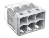 Grey WAGO Compact 6-Conductors Splicing Connector