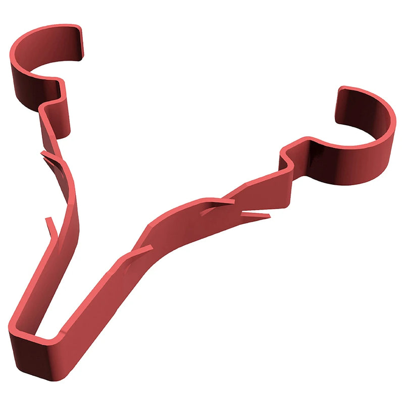 Clip Safe-D Stag Clip Fire Rated Single 6-8mm Red (pack of 100)