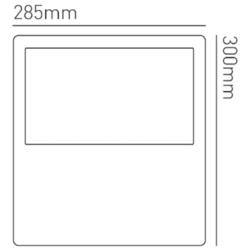 Floodlight Industrial 3000K Beam Ang 120 100W Black 11400Lm IP40 C