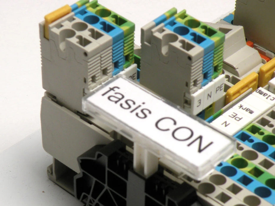 7.5X40Mm White Pvc Legend For Weidmuller Scht5S