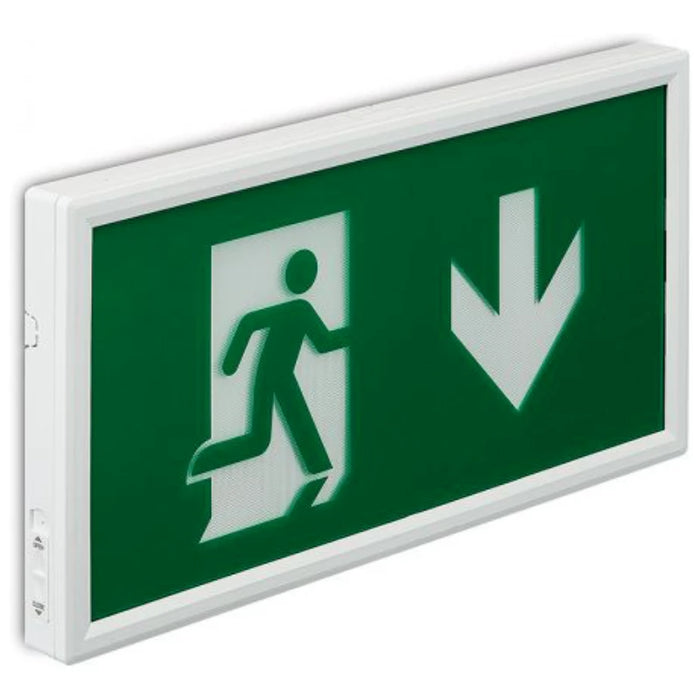 Legend Arrow Down For Emergency Box Polycarbonate