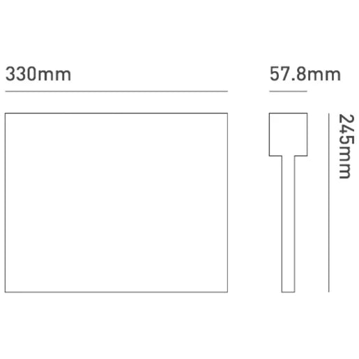 Luminaire Emergency Blade Manual Test Polycarbonate W/O Lgnd