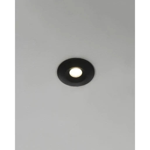 Mimas Mini Led 3W 3000K Fixed Ip65 Downlight Black