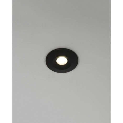 Mimas Mini Led 3W 4000K Fixed Downlight Ip65 Black