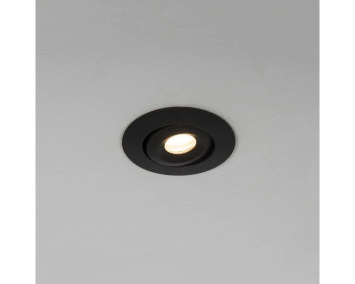 Mimas Mini Led 3W 3000K Tilt Downlight Ip65 Black