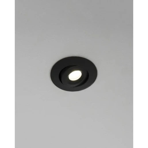 Mimas Mini Led 3W 4000K Tilt Downlight Ip65 Black