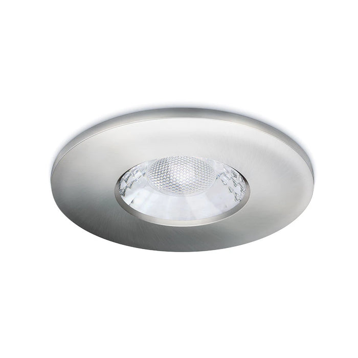 Fireguard Next Generation Ip65 With Brushed Nickel Bezel Fire Rated Downlight