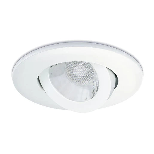 Fireguard Next Generation Tilt Ip20 With White Bezel Fire Rated Downlight