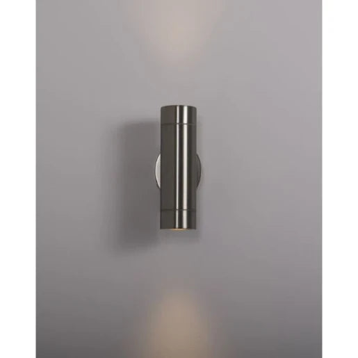 Cane 2 X 5W 4000K Led Square Up & Down Wall Light Stainless Steel