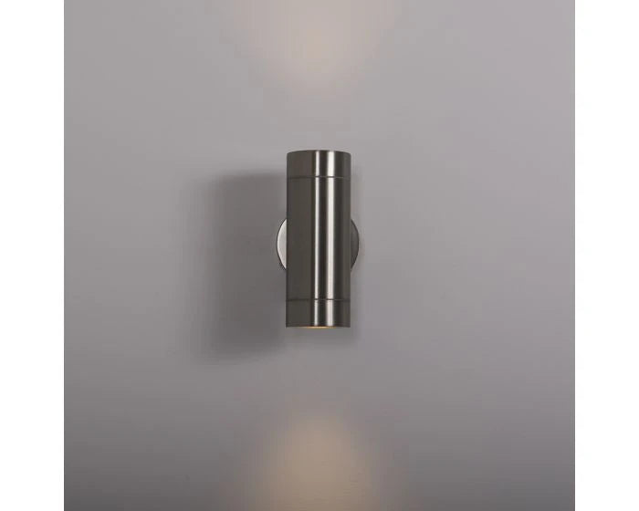 Cane 2 X 5W 4000K Led Square Up & Down Wall Light Stainless Steel