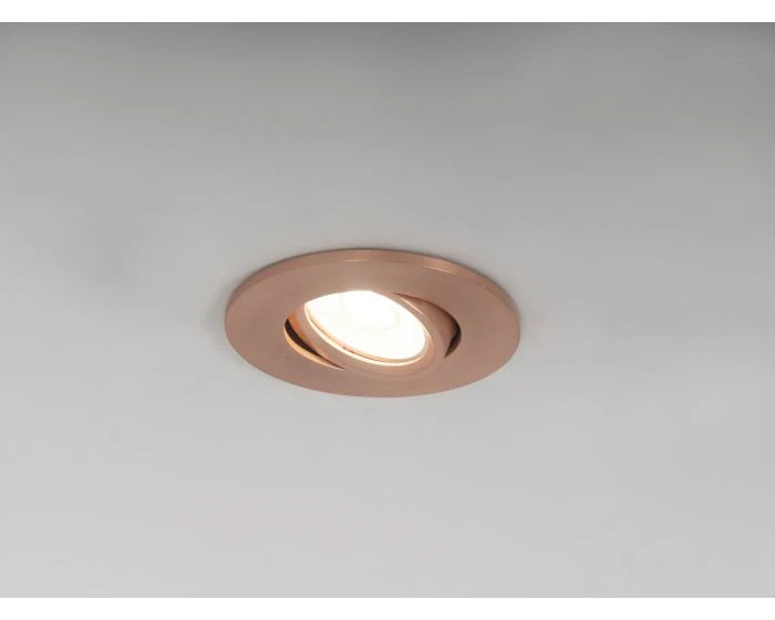 Firebreak Qr Gu10 Ip20 Tilt Copper Bezel