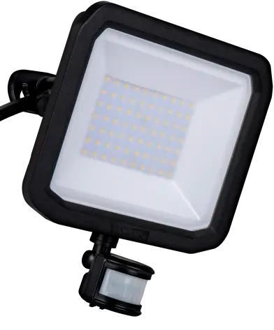 Castra Black FloodLight 200Mm 5400 Total Lm 4500 Useful Lm 50W Pir
