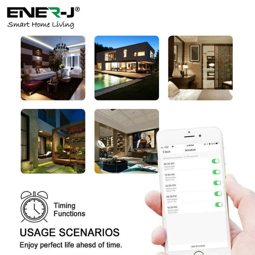 13A White Smart WiFi Double Socket With USB