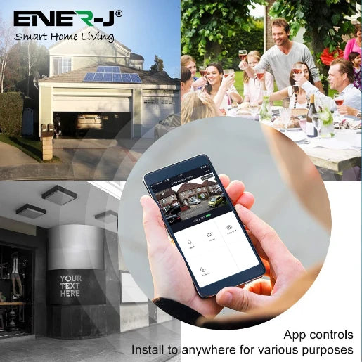 White Smart Solar Powered Wireless Outdoor IP Camera 1080P