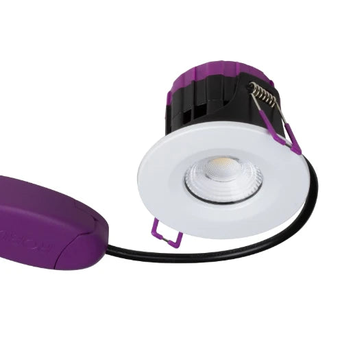 Robus Ultimum+ 7W IP65 Fire Rated Downlight CCT4 White Trim