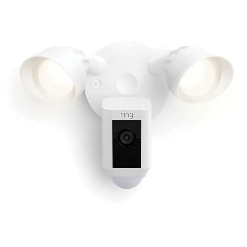 White Floodlight Cam Wired Plus