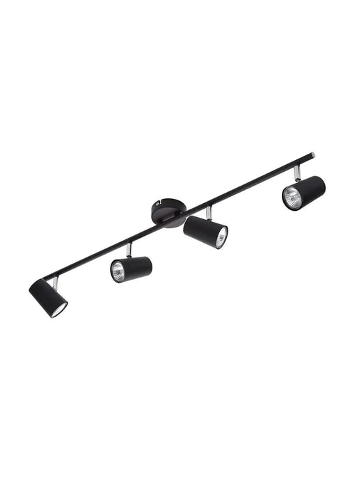4 Light Spotlight Bar Black