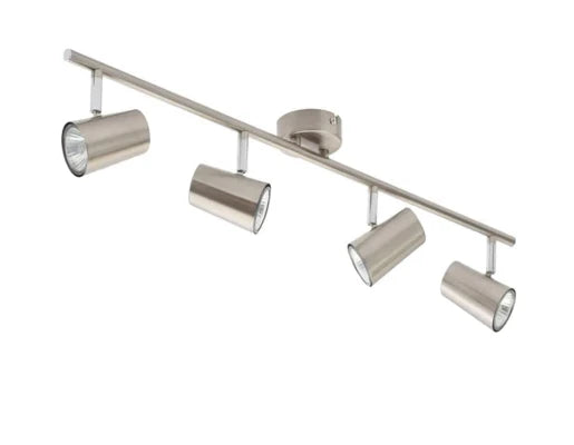 Harvey 4 Light Spotlight Bar Satin Nickel