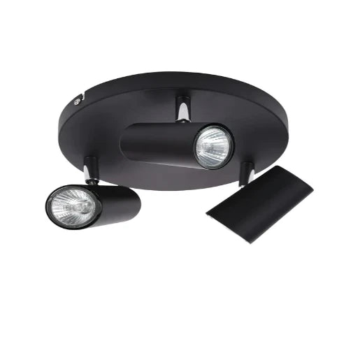 Harvey 3 Light Spotlight Black