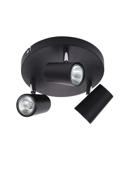 Harvey 3 Light Spotlight Black