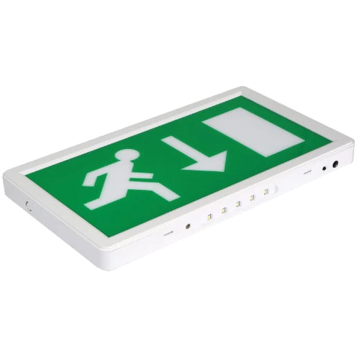 LED Wall Exit Box M/NM E3 2W with Euro Legend