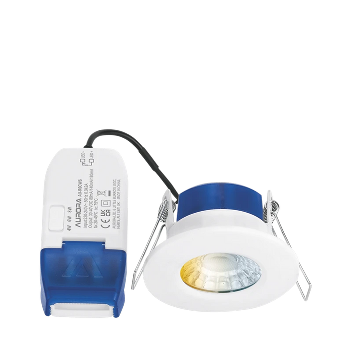 R6 Cws Fixed 4-8W Colour & Wattage Switchable Fire Rated Downlight