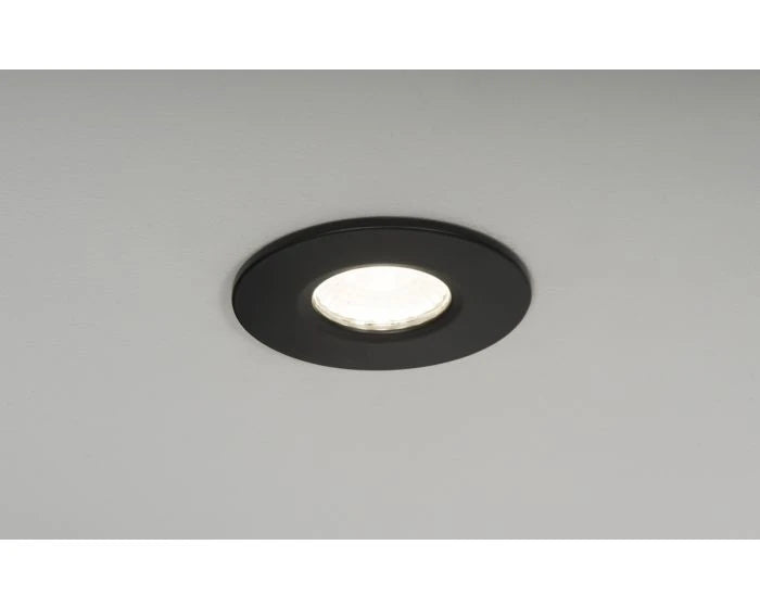 Firebreak Qr Gu10 Ip65 Black Bezel