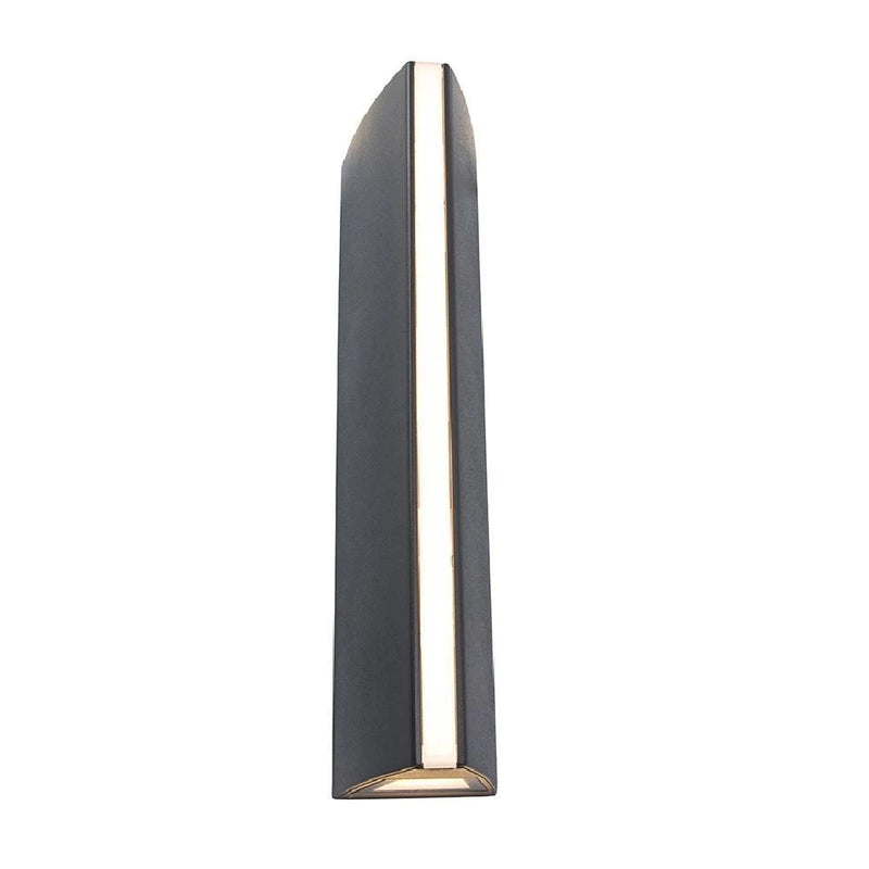 Lutec Leo Up and Down 14w LED Wall Light Anthracite Grey