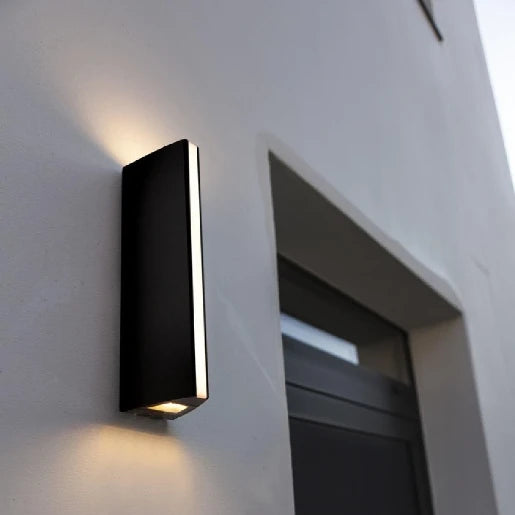 Lutec Leo Up and Down 14w LED Wall Light Anthracite Grey