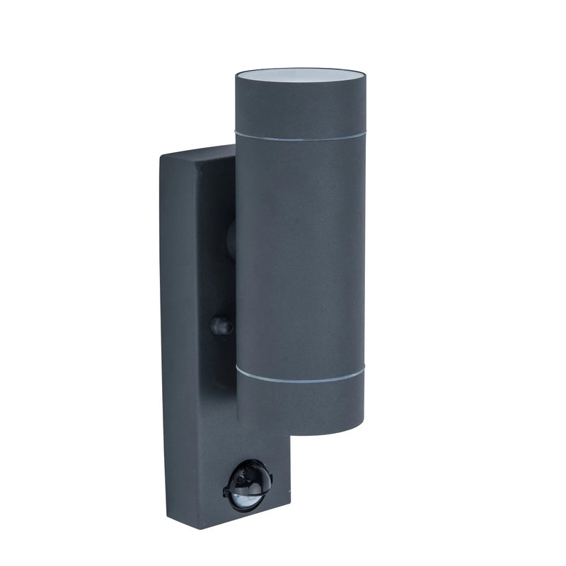Rado Pir Ip44 2X Gu10 Wall Light In Black