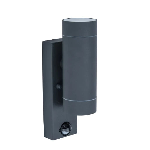 Rado Pir Ip44 2X Gu10 Wall Light In Black