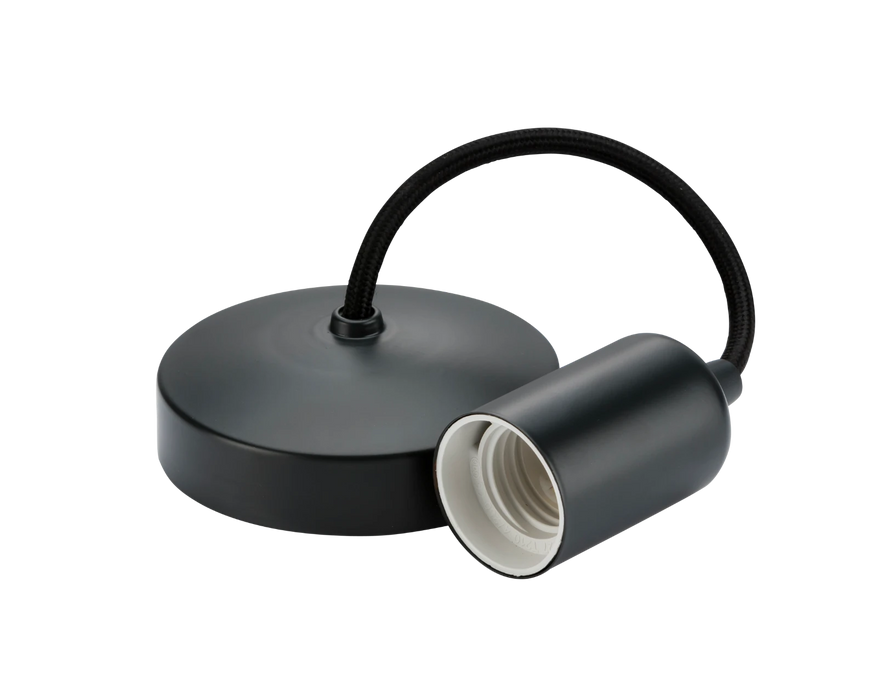 6" E27 Contemporary Pendant Set - Anthracite