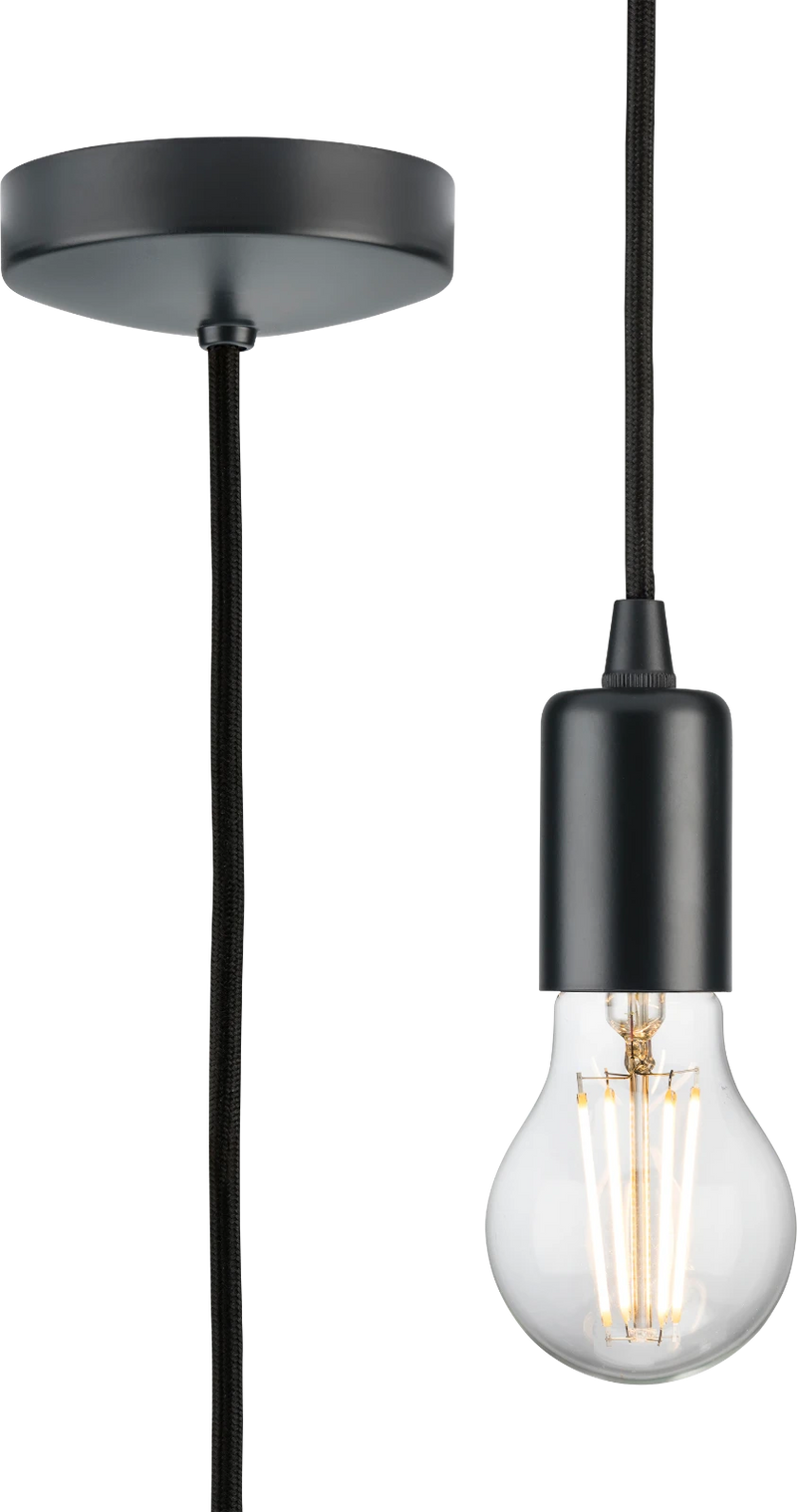 1.8m E27 Contemporary Pendant Set - Anthracite