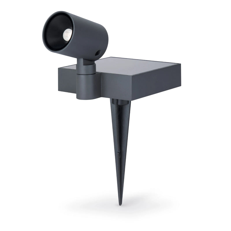 Directional solar spotlight 2W IP65 3000K 81lm Anthracite