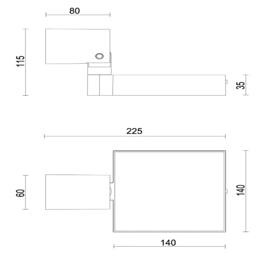 Directional solar spotlight 2W IP65 3000K 81lm Anthracite
