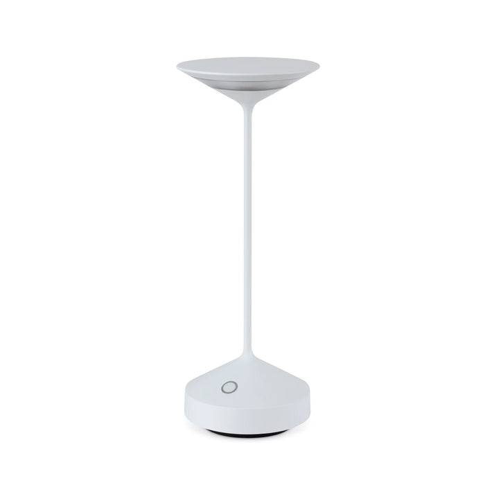 Round rechargeable lamp with charging base 2W IP54 3000K 168lm White