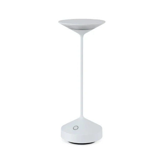Round rechargeable lamp with charging base 2W IP54 3000K 168lm White