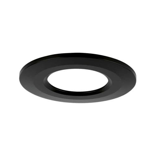 R6 Satin Nickel Fixed Ip65 Polycarbonate Baffled Downlight Bezel