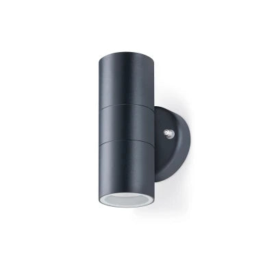 Twin Gu10 Anthracite Up/Down Wall Light 7W Led Max Ip44