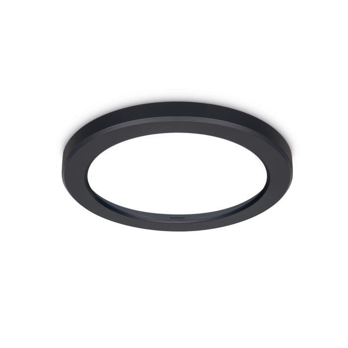 Skydisc Adjustable Wall/Ceiling Light Attachable Rim Black