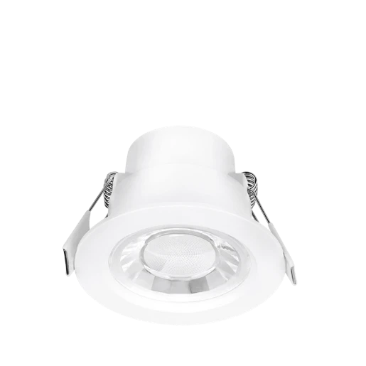 Spryte Matt White 6W 550Lm 3000K Fixed Integrated Ip44 Non-Dimmable Downlight