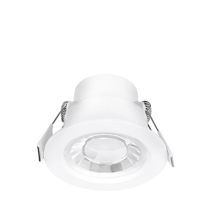 Spryte Matt White 6W 550Lm 3000K Fixed Integrated Ip44 Non-Dimmable Downlight