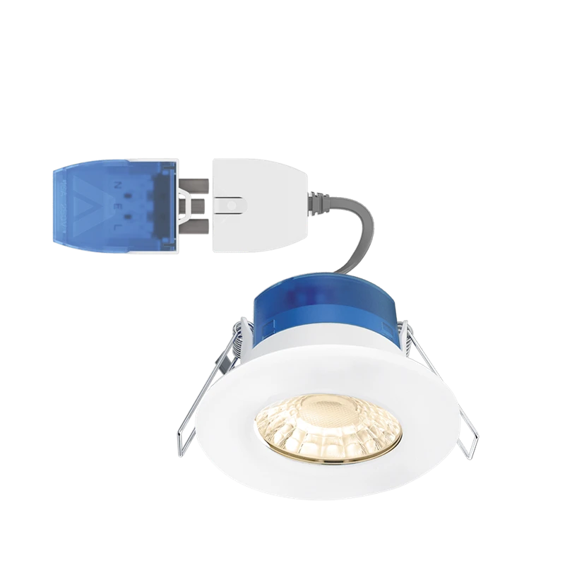 R6 Fixed 6W 580Lm 3000K Fire Rated Downlight With Fastrfix