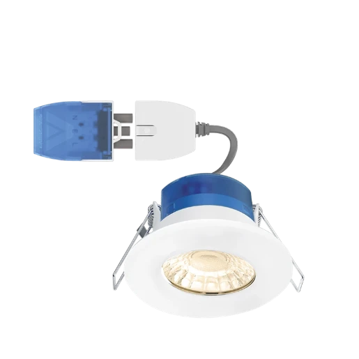 R6 Fixed 6W 580Lm 3000K Fire Rated Downlight With Fastrfix