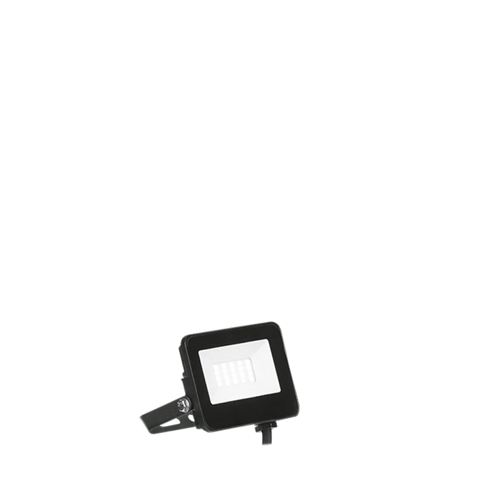 Vela Black 10W 1150Lm 4000K Adjustable Ip65 Driverless Floodlight