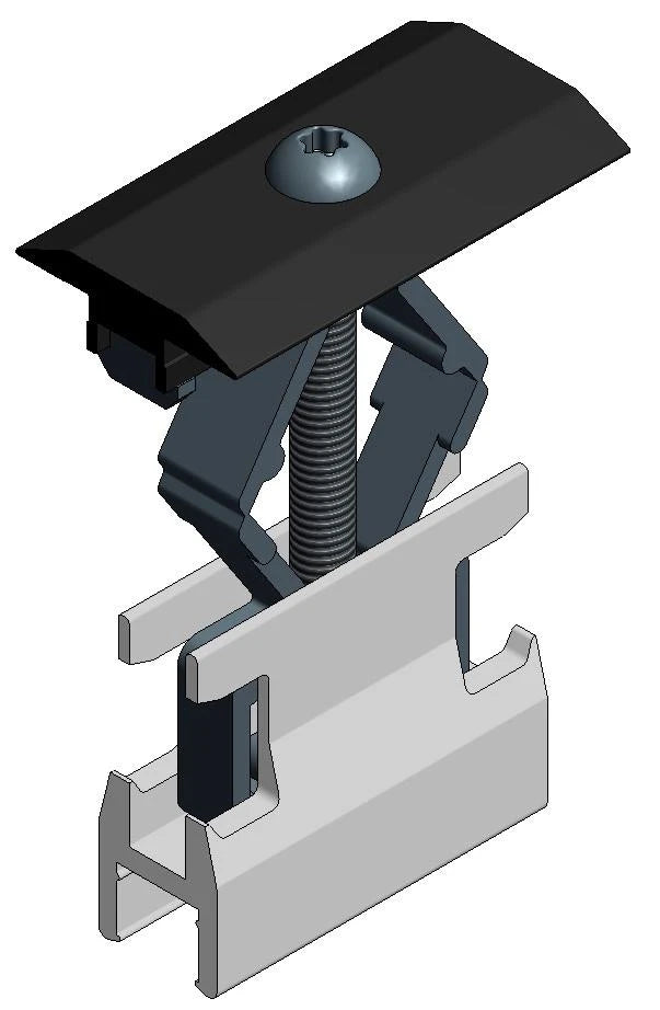 Black universal mid clamp