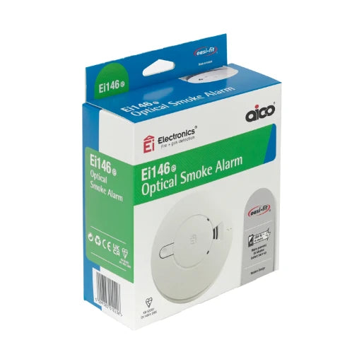 Aico Smoke Alarm Optical Mains Powered with Easi-fit Base EI146E